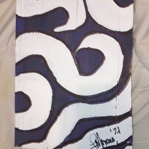 "NIGHT BREEZES" MIXED MEDIA ON RECLAIMED WOOD